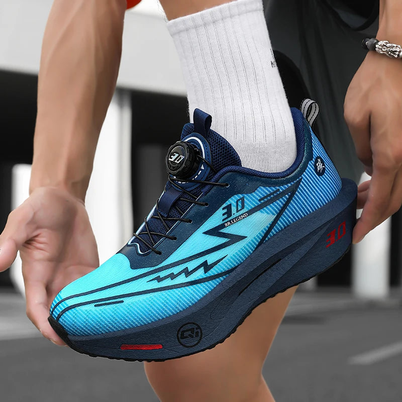 Men's Sports Shoes Sneakers Carbon Plate Running Shoes Male Marathon Racing Shock-absorbing Athletics Training Shoes for Women