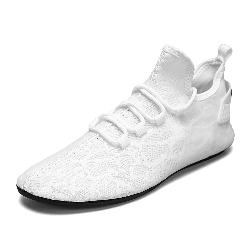 2024 Fashion Simple Designer Mens Shoes Casual Soft Sole Lace Up Breathable Light Comfortable Outdoor Walking Shoes Men Loafers