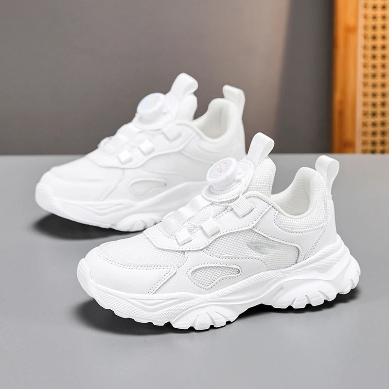 2025 Hot Selling Autumn Childrens Sports Shoes Lightweight and Simple Solid Color Running Shoes Arch Support Training Shoes
