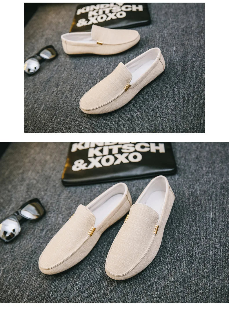 Shoes Men Casual Comfort Men Shoes Denim Male Shoes Adult Footwear 2023 New Men Loafers Canvas Shoes Men Sneakers Driving Shoes