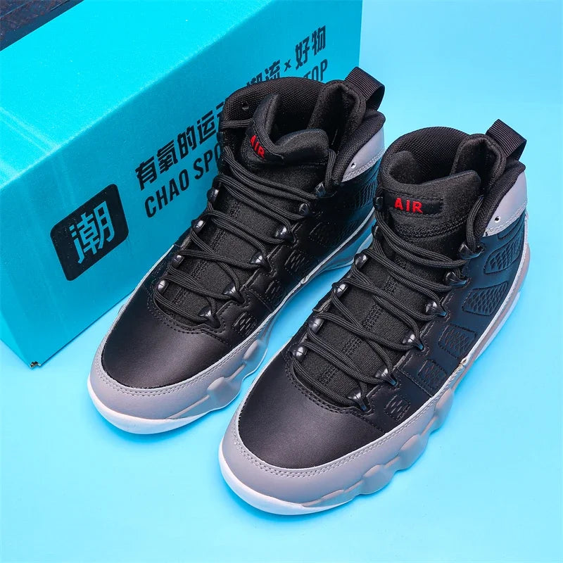 New High-top Basketball Shoes Men Outdoor Sneakers Resistant Air Cushioning Shoes Breathable Sport Shoes Fashion Running Shoes
