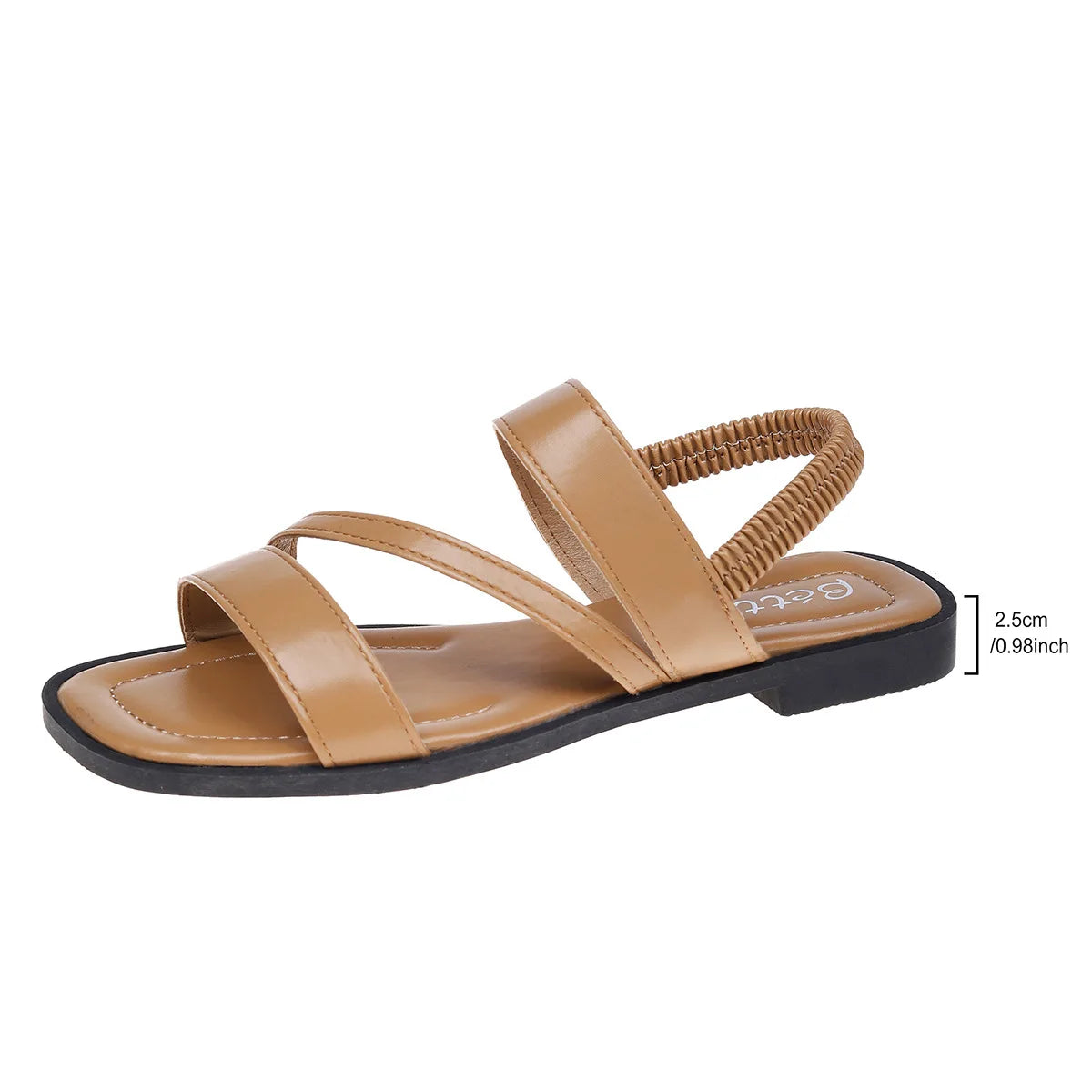 Trendy Flat Bottomed Sandals for Women 2024 New Casual, Simple and Versatile Beach Fashion Roman Sandals Zapatos De Mujer