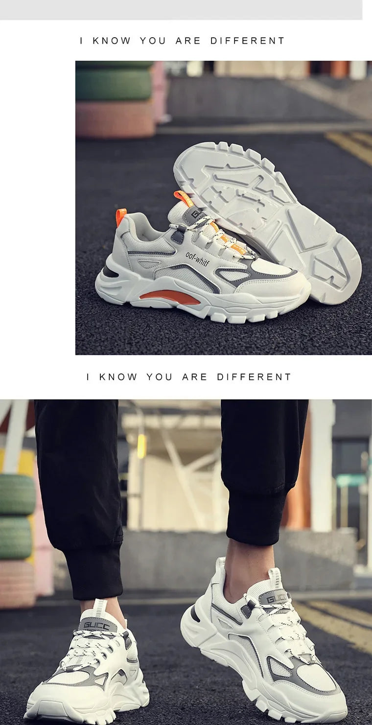 2025 New Spring Men's Shoes Trend Spring Breathable Mesh Shoes Sports and Leisure Running Trendy Shoes Versatile Shoes