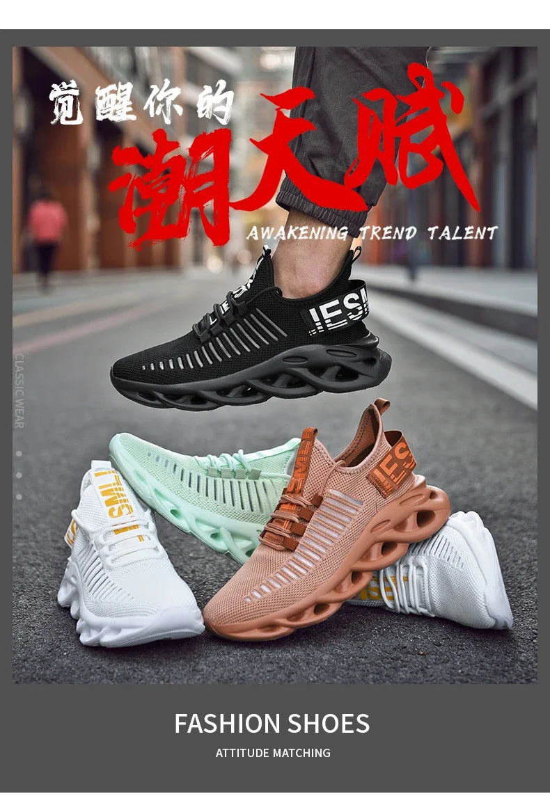 Unisex Mesh Sport Casual Shoes Men Sneakers Designer Breathable Sneakers Woman Chaussure Homme Plus Size 47 Men Running Shoes