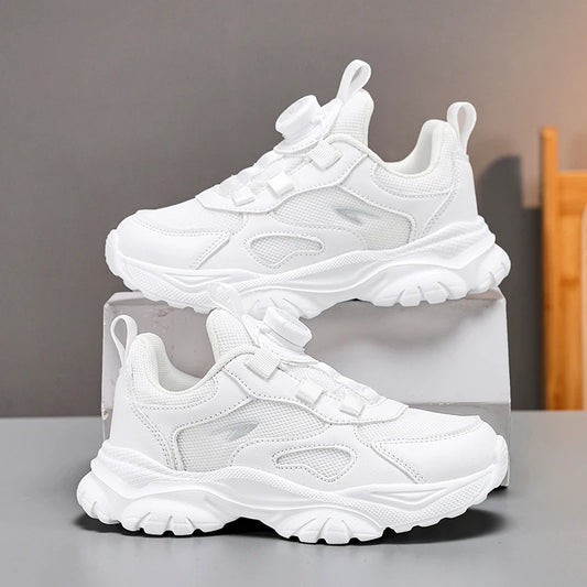 2025 Hot Selling Autumn Childrens Sports Shoes Lightweight and Simple Solid Color Running Shoes Arch Support Training Shoes