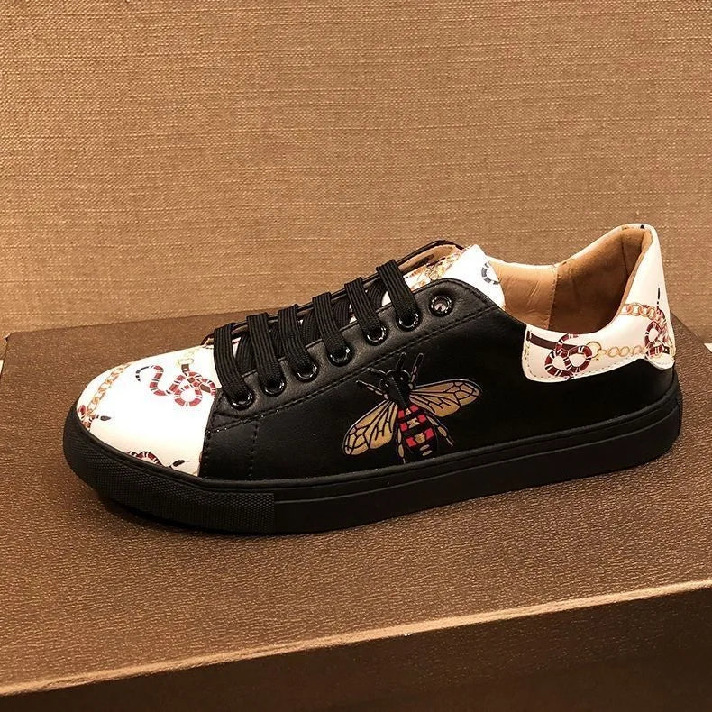 Men's Lac-up Sport Shoes outdoors Handmade Leather Casual Shoes Design Sneakers Man Comfortable Sports shoes