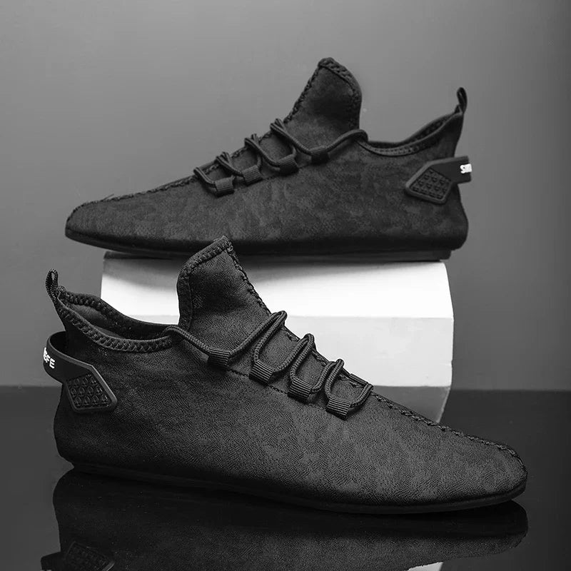 2024 Fashion Simple Designer Mens Shoes Casual Soft Sole Lace Up Breathable Light Comfortable Outdoor Walking Shoes Men Loafers