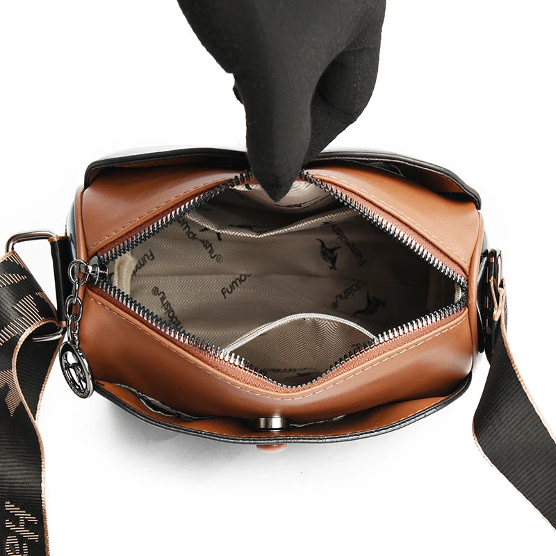 Women High Quality Soft Leather Shoulder Bags Luxury Designer Purses Crossbody Bag Ladies Vintage Messenger Commuting Sac A Main