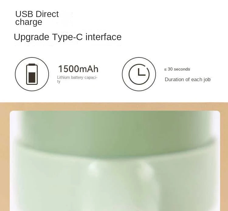 4 in 1 Handheld Electric Vegetable Cutter Set for Garlic Pepper Chili Onion Celery Ginger Meat with Brush Kitchen Tools