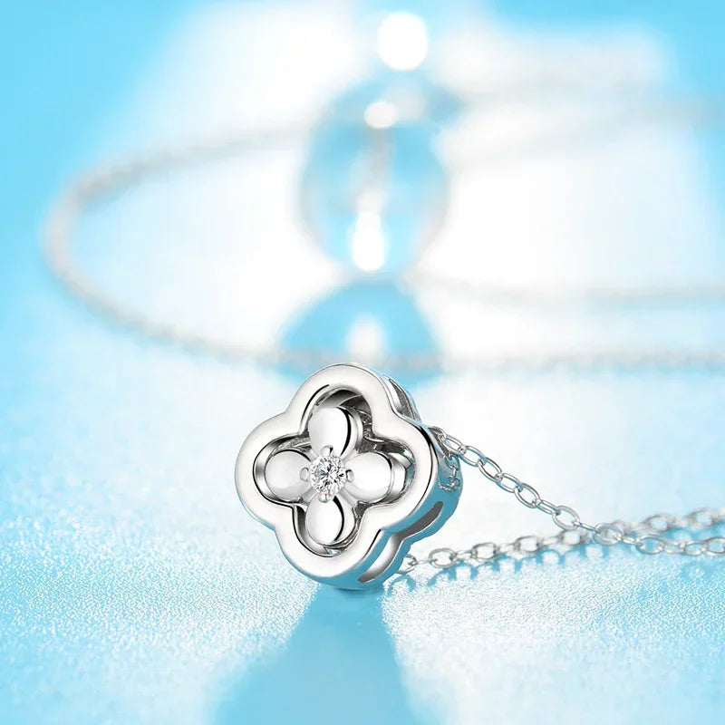 18K Gold Plated Fashion Classic Viral Clovers Pendant Necklace 2 in 1 Convertible women Titanium Steel Jewelry Accessories Gifts