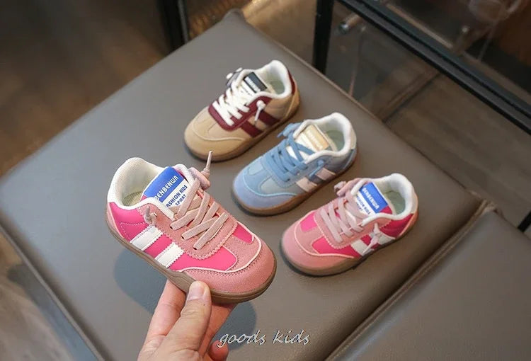 Autumn Winter Children's Casual Shoes Girls' Sneakers Fashion Children's Breathable Running Soft Shoes Size 22-31 Toddler 3Color