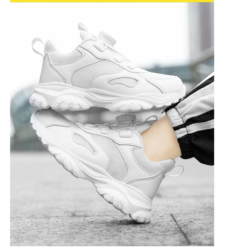 Kids Shoes Boy Casual Sneakers Platform Comfortable Black White Child School Sports Tenis Boy Shoes Children's Basketball Shoes