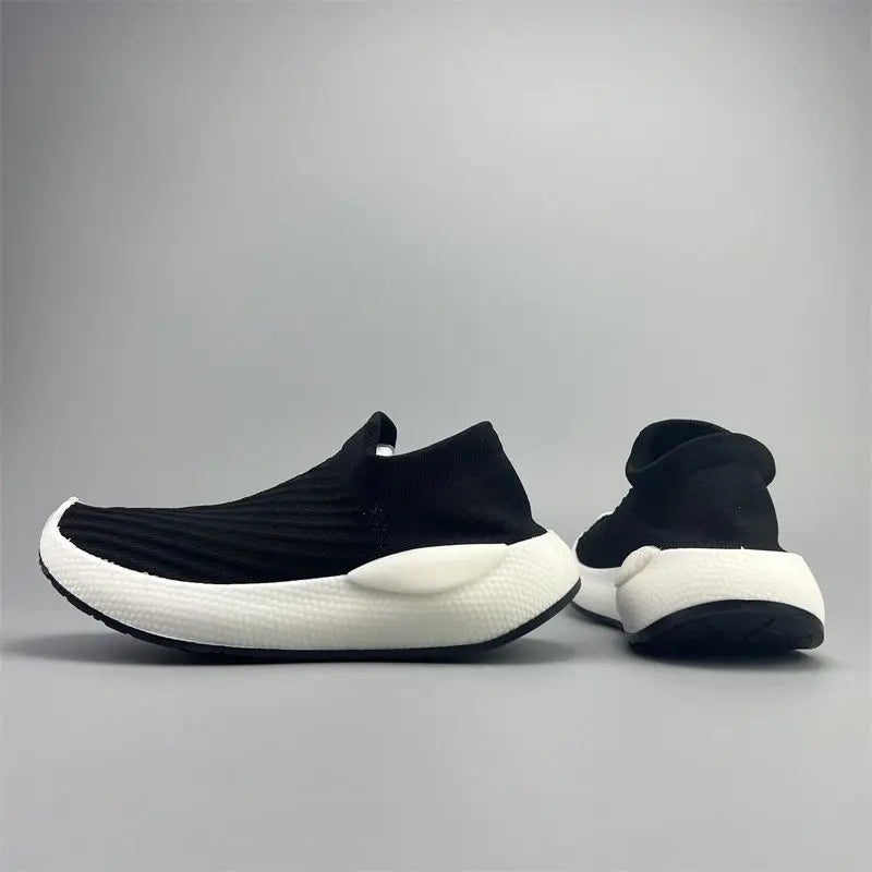Men's Platform Sneakers - Slip-On Casual Shoes for Gym & Daily Wear