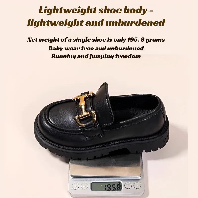 Girls' leather shoes princess shoes spring and autumn loafers non-slip soft-soled fashionable shoes