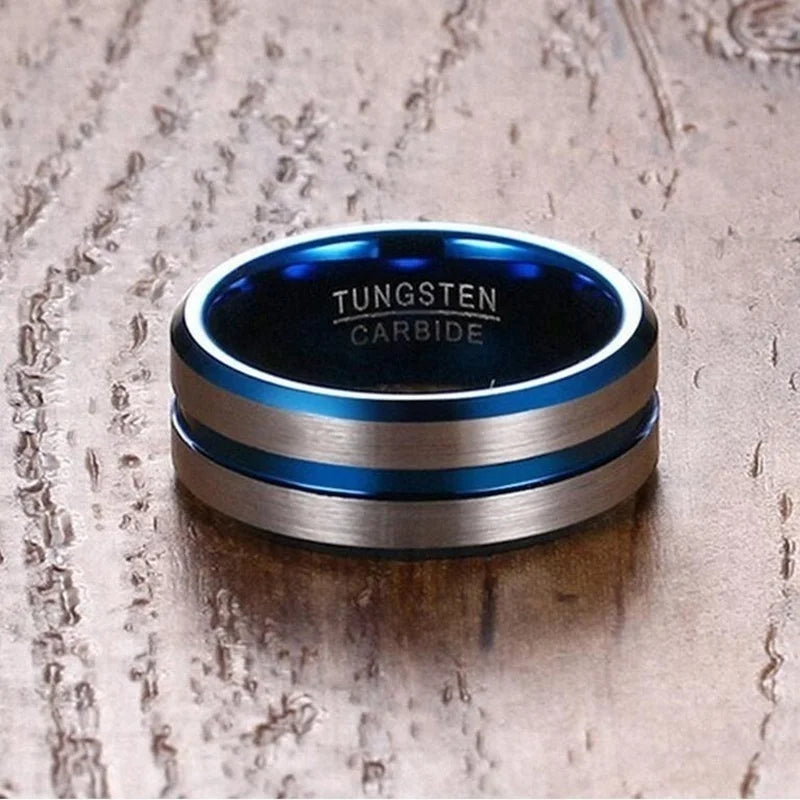 Carofeez Fashion Couple Rings for Lover's Cute Women Heart Rings Set and Vintage Men Rings Anniversary Wedding Band