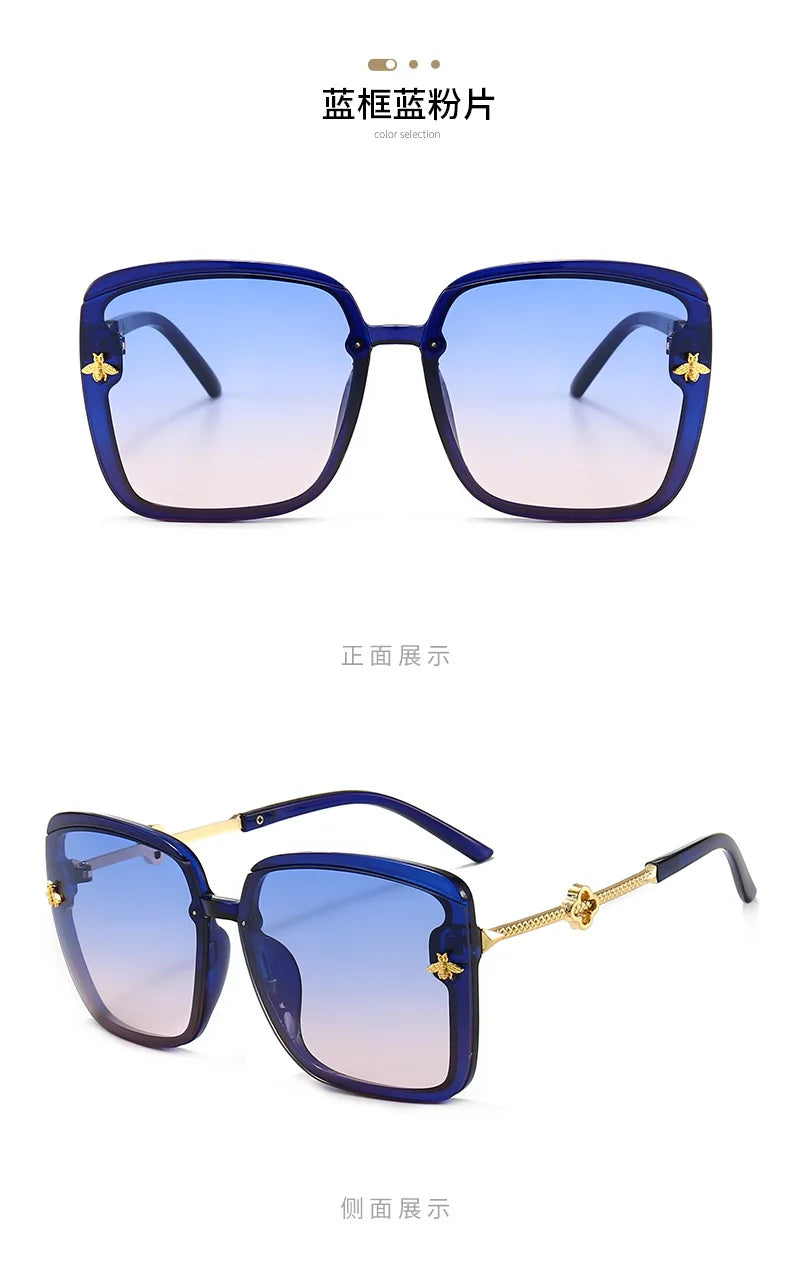 Sunglasses Woman 2023 Luxury Brand Designer Fashion Unisex High Quality Sun Glasses Eyewear Ladies Female Square Goggle UV400