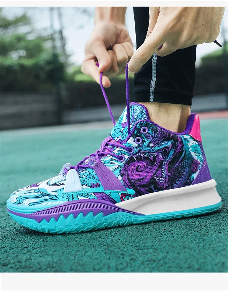 Basketball Shoes Cushion Anti Slip Sports Shoes Fitness Training Shoes Male Basketball Boots Basket Sneakers 2024 Couple Style