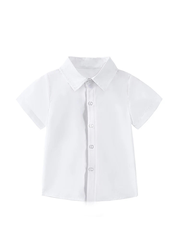 Baby Boy Girl Suit Pink Tuxedo Formal Clothing Sets Short Sleeve Kids Outfits Set Infant Party Birthday Wedding Dress Boy Girls