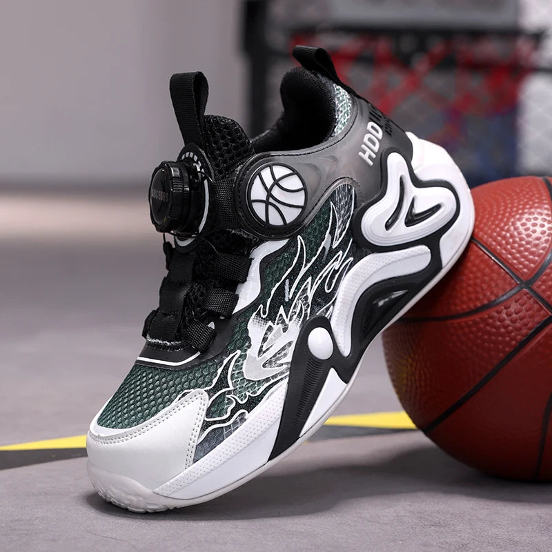Luxury Boy Sneaker 2025 New Fashion Outdoor Kids Basketball Shoes Soft Sole School Children Sports Shoes for Boy 4 To 12 Years
