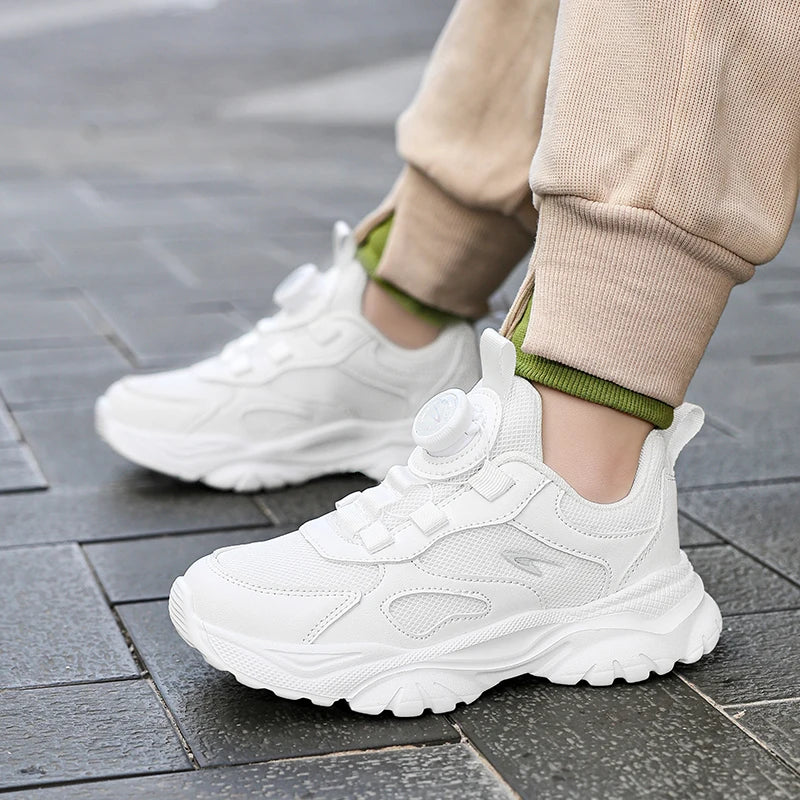 2025 Hot Selling Autumn Childrens Sports Shoes Lightweight and Simple Solid Color Running Shoes Arch Support Training Shoes