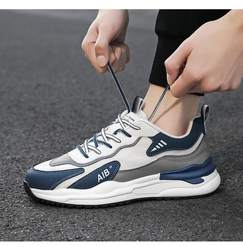 2025 Men's Shoes Autumn Sports Shoes Versatile Casual Shoe Running Anti Slip Height Increasing Dad Trendy Shoe Summer