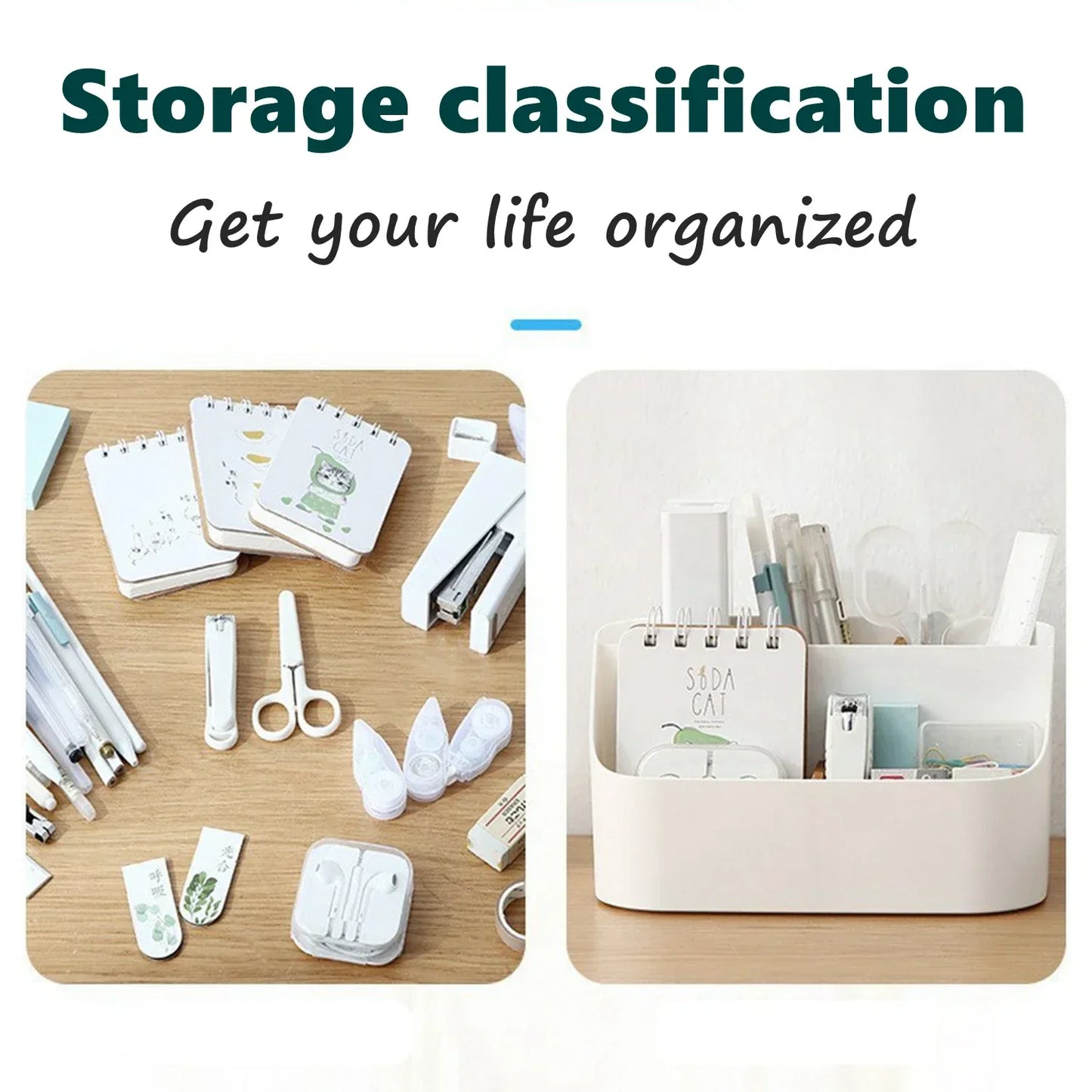 Desk Organizer, Office Supplies Organizers and Accessories, Makeup Brush Holder, Pen/Pencil Holder, Remote Control Holder