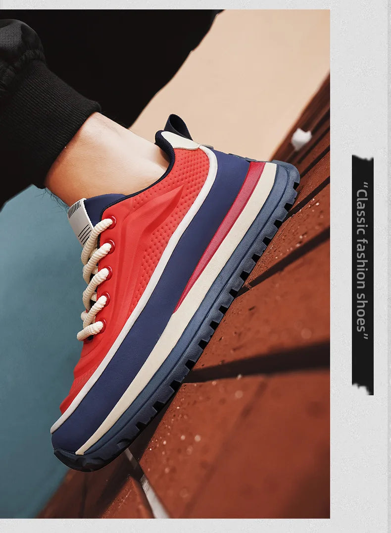 New Shoes for Men Chunky Sneaker Thick-soled Casual Sport Shoes Street Trend Colors Height Increasing Platform Shoes
