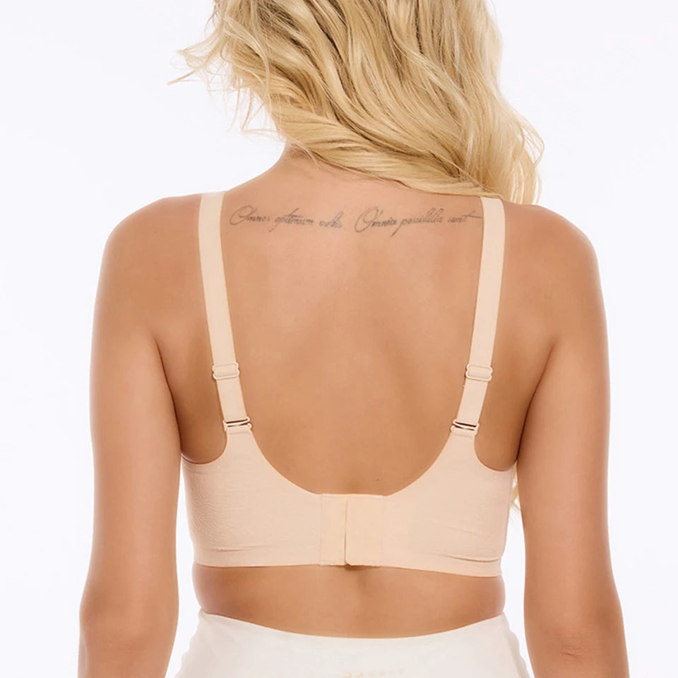 Women's Push Up Soft Bra Removable Padded Non Wired Bra Comfort Seamless Full Coverage Everyday Bra Underwear For Women