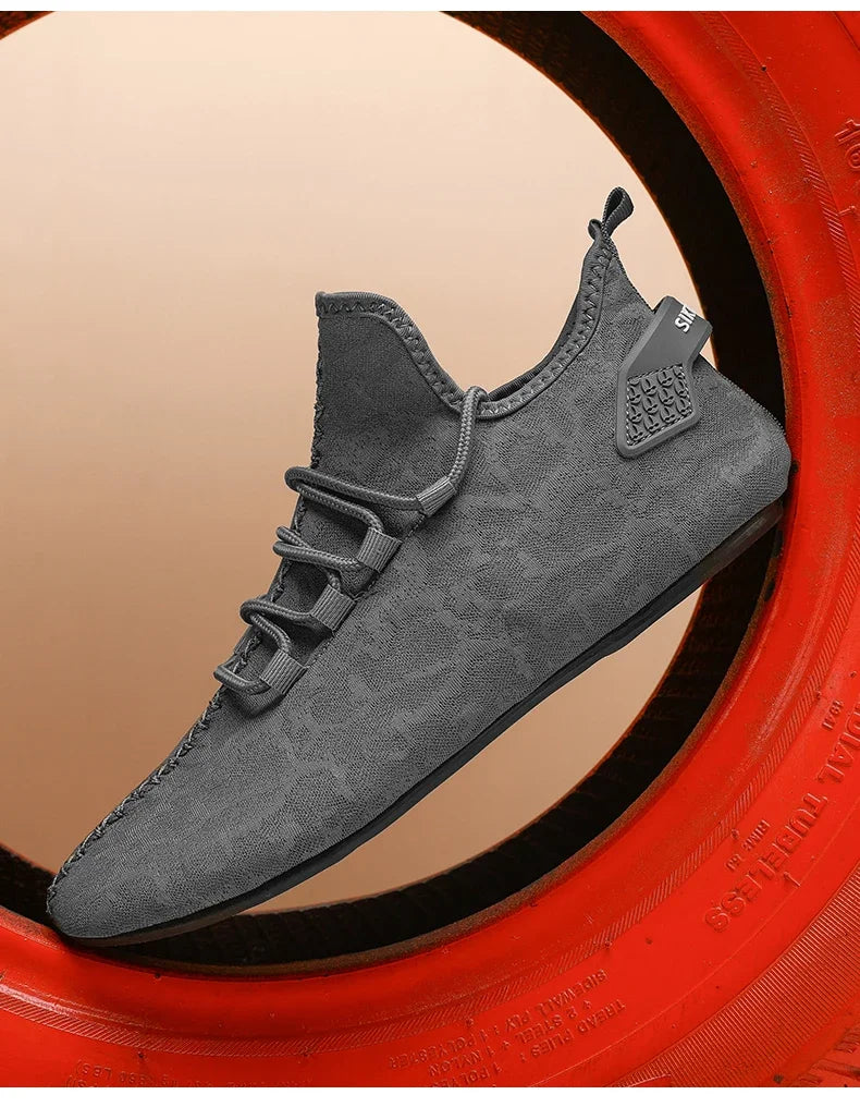 2024 Fashion Simple Designer Mens Shoes Casual Soft Sole Lace Up Breathable Light Comfortable Outdoor Walking Shoes Men Loafers