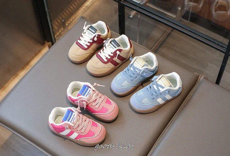 Autumn Winter Children's Casual Shoes Girls' Sneakers Fashion Children's Breathable Running Soft Shoes Size 22-31 Toddler 3Color