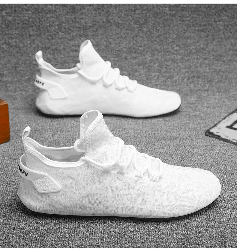 2024 Fashion Simple Designer Mens Shoes Casual Soft Sole Lace Up Breathable Light Comfortable Outdoor Walking Shoes Men Loafers