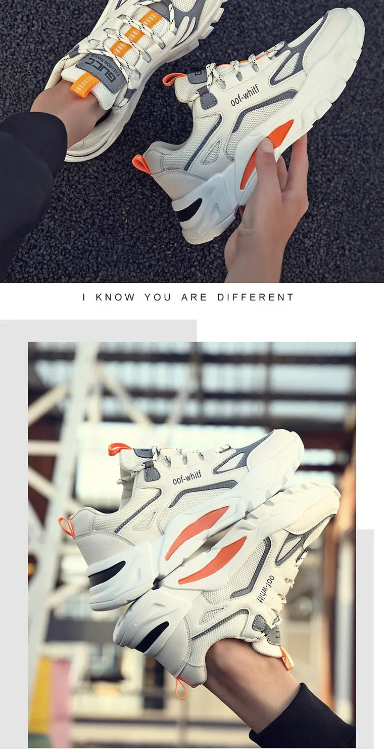 2025 New Spring Men's Shoes Trend Spring Breathable Mesh Shoes Sports and Leisure Running Trendy Shoes Versatile Shoes