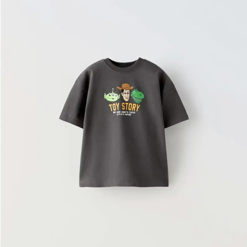 Trendy Brand Children's Clothes Summer T Shirts Cartoon Pattern Fashion Boy's Short Sleeve Crewneck Tees Toddler Costume T-shirt