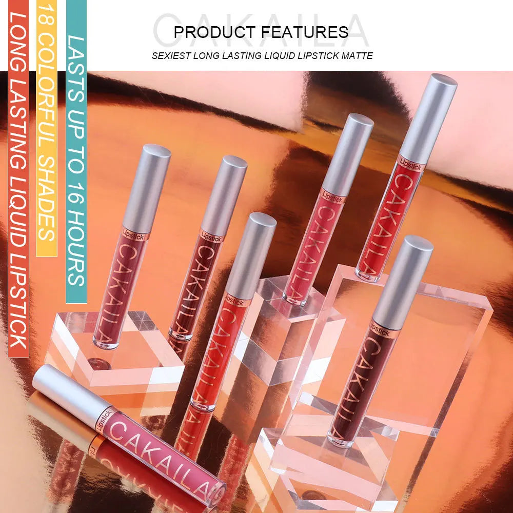6 Pack Lip Gloss Set Matte And Long-Lasting Color Retention