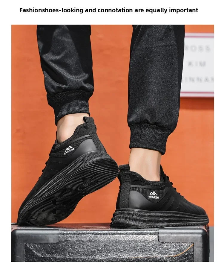 Sports Shoes Man's Lightweight Soft Sole Casual Comfortable Shoes Thin Flat Bottom Resistant To Dirt Trendy Streamline Anti-slip