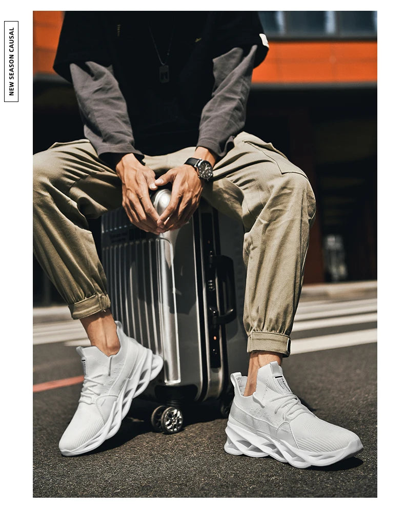 Sneakers Men Mesh Breathable Casual Men Shoes Unisex Light Soft Thick Sole Hole Couple Shoes Athletic Sneakers Women Shoes