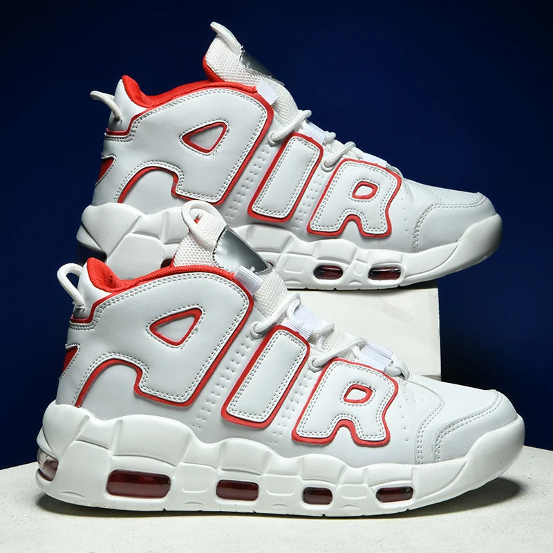 2025 Men's Air Cushion Running Shoes Breathable Knit Upper Shock Absorption Gym Jogging Shoes Basketball Shoes New