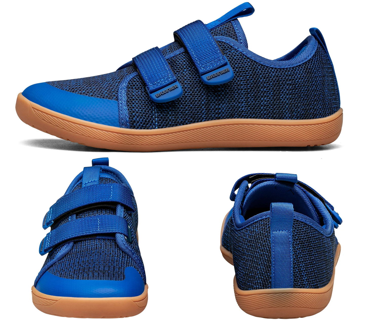 New Kids Barefoot Sneakers Girls Boys Fashionable Children's Shoes Wide Toe Breathable Knitted Mesh Sole Non Slip Walking Cross