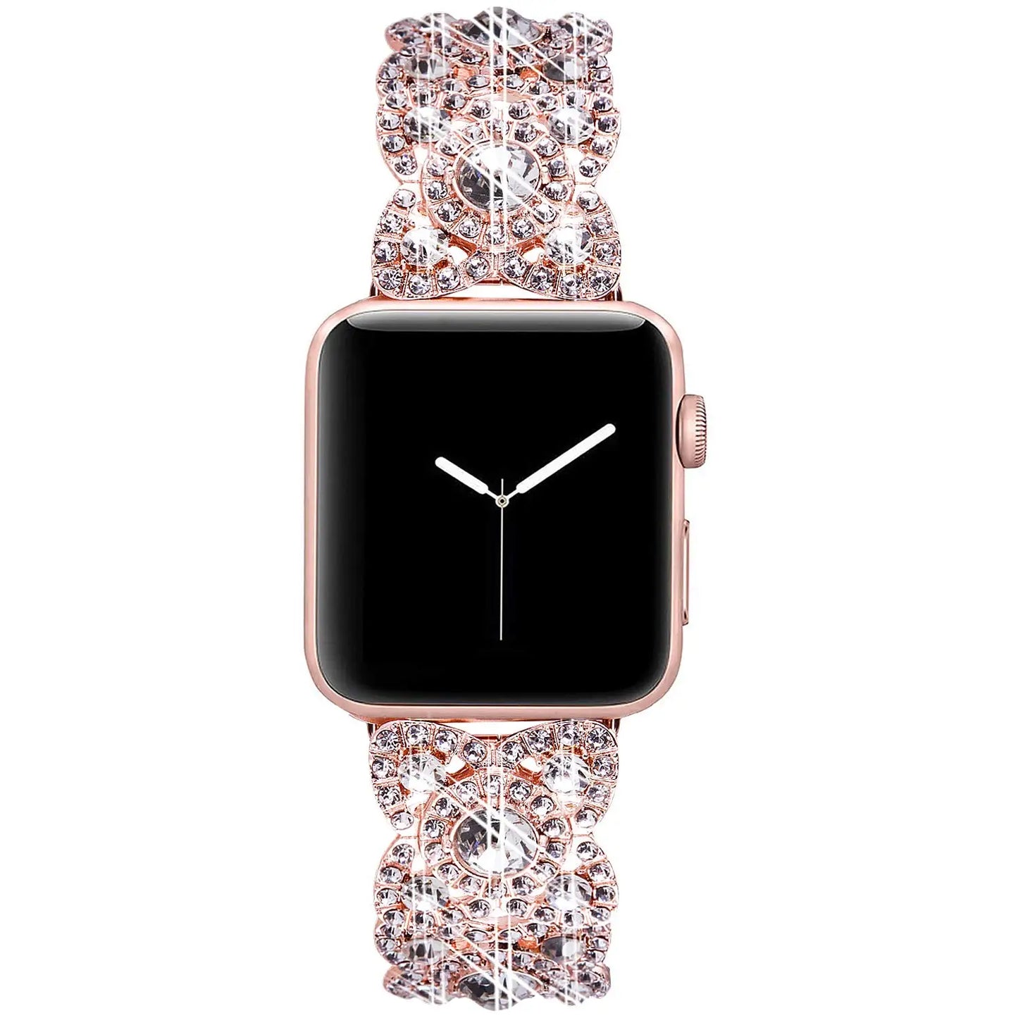Bling Band for Apple Watch Ultra 38mm 40mm 42mm 44mm 41mm 45mm 49mm Diamond Metal Wristband Strap Iwatch Series 8 7 6 SE 5 4 3