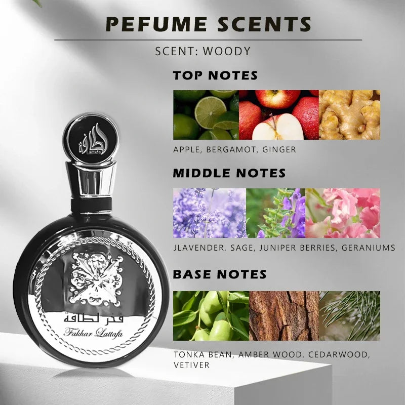 100ml Original Arab Perfumes High Quality For Unisex Spray Arabic Perfume Dating Lasting Fruity Fragrance Eau De Parfum Present
