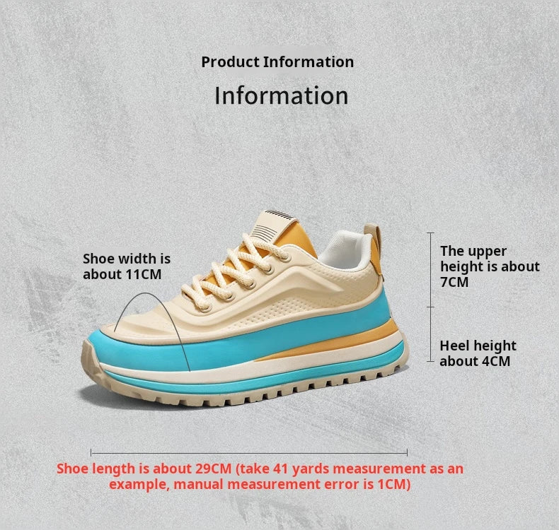 Casual Sneaker Round Toe Men's Sneakers Sports and Leisure Shoes for Men Soft and Comfortable Loafers Wear-resistant Non-Slip