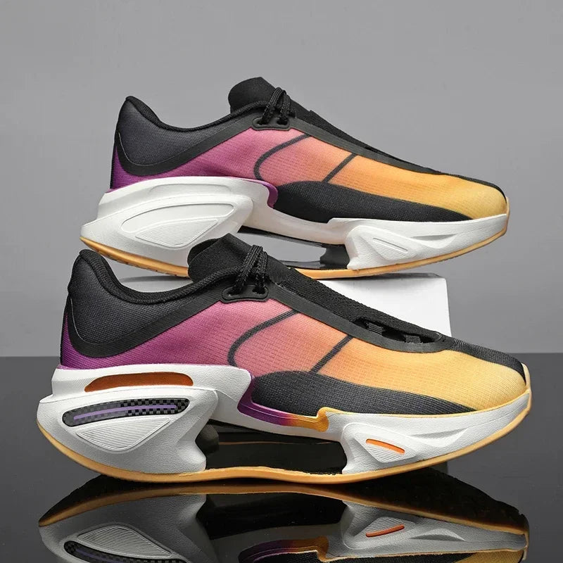 2025 New Running Shoes for Men and Women, Carbon Plate Stable Support, Non-Slip Rebound Breathable Thick-Soled Sports Shoes
