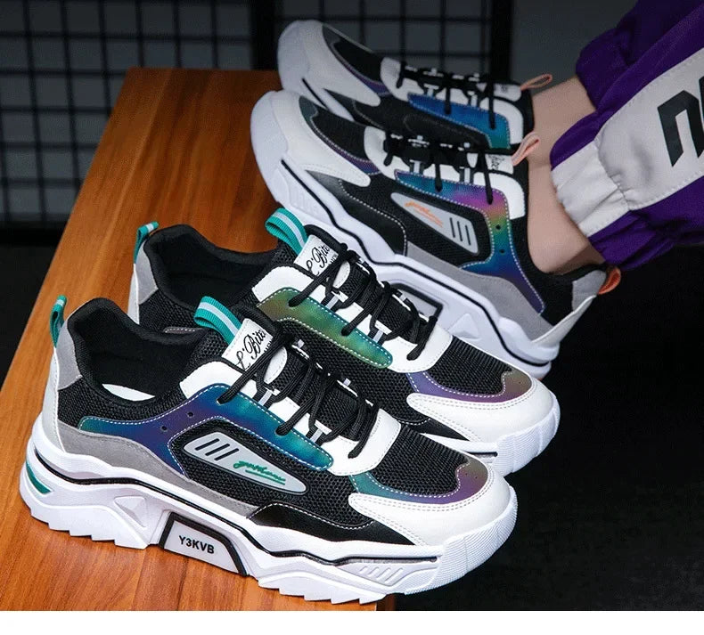 designer shoes men New Style Summer Breathable Wild Mesh Sports Casual Youth Increase Old Fashion Men's Shoes  sneakers