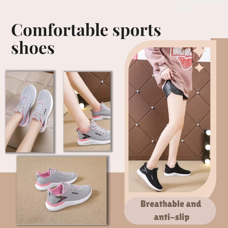 Spring and autumn multi-function soft sole for women's sneakers, comfortable casual running shoes breathable and anti-slip