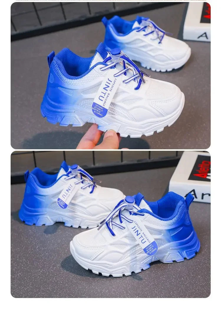 Kids Fashion Shoes For Boys Girls Toddler Boy Girl Soft Sports Shoes Children Running Sneakers Air Mesh Breathable 26-37