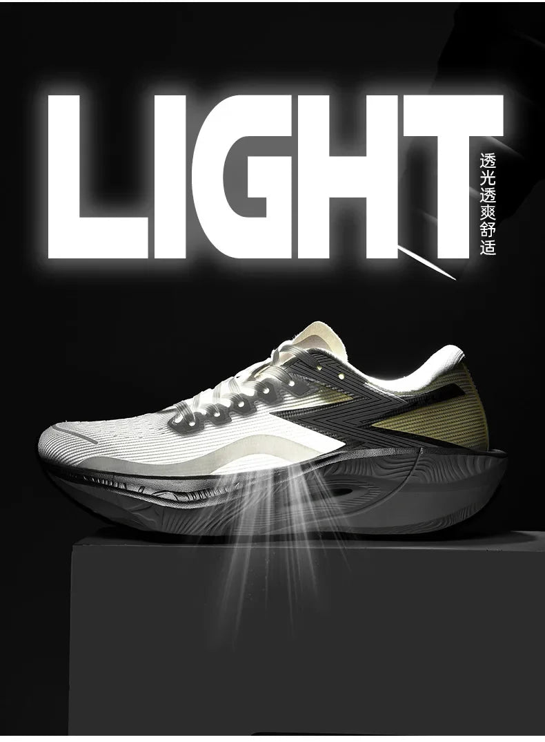 Marathon Air Cushion Carbon Plate Sports Running Shoes Men Breathable Lightweight Women's Comfortable Athletic Nonskid Sneakers