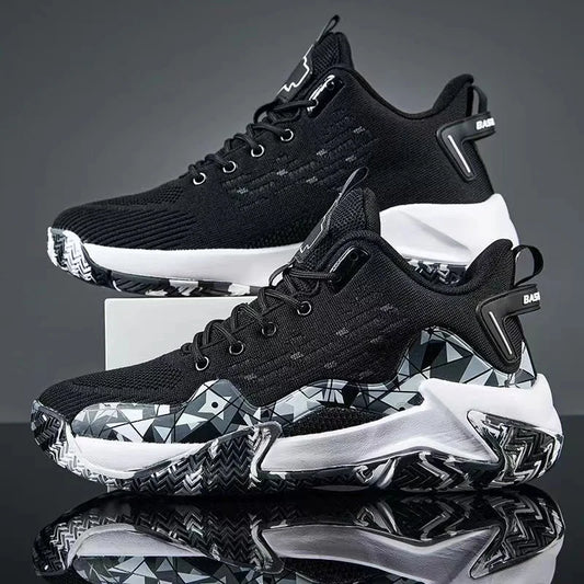 2024 new popular basketball shoes, breathable running shoes for teenagers and students, fashionable men's sports shoes