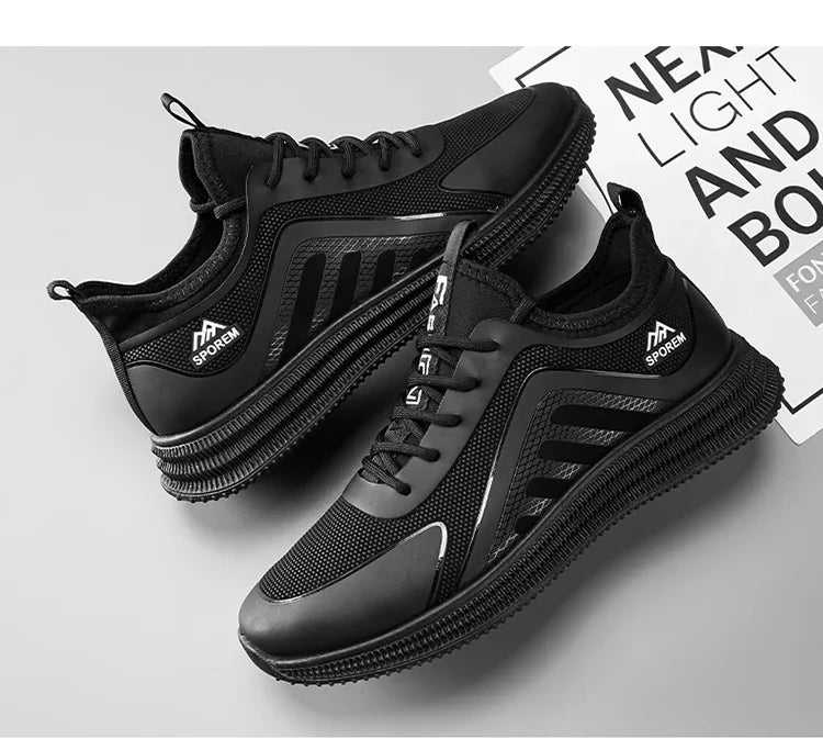 Sports Shoes Man's Lightweight Soft Sole Casual Comfortable Shoes Thin Flat Bottom Resistant To Dirt Trendy Streamline Anti-slip