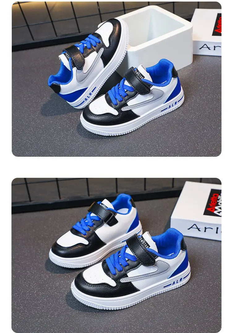 Children's Rotating Button Sports Shoes Breathable Mesh Single Net Shoe Summer New Arrival Middle Large Children Flat Shoes