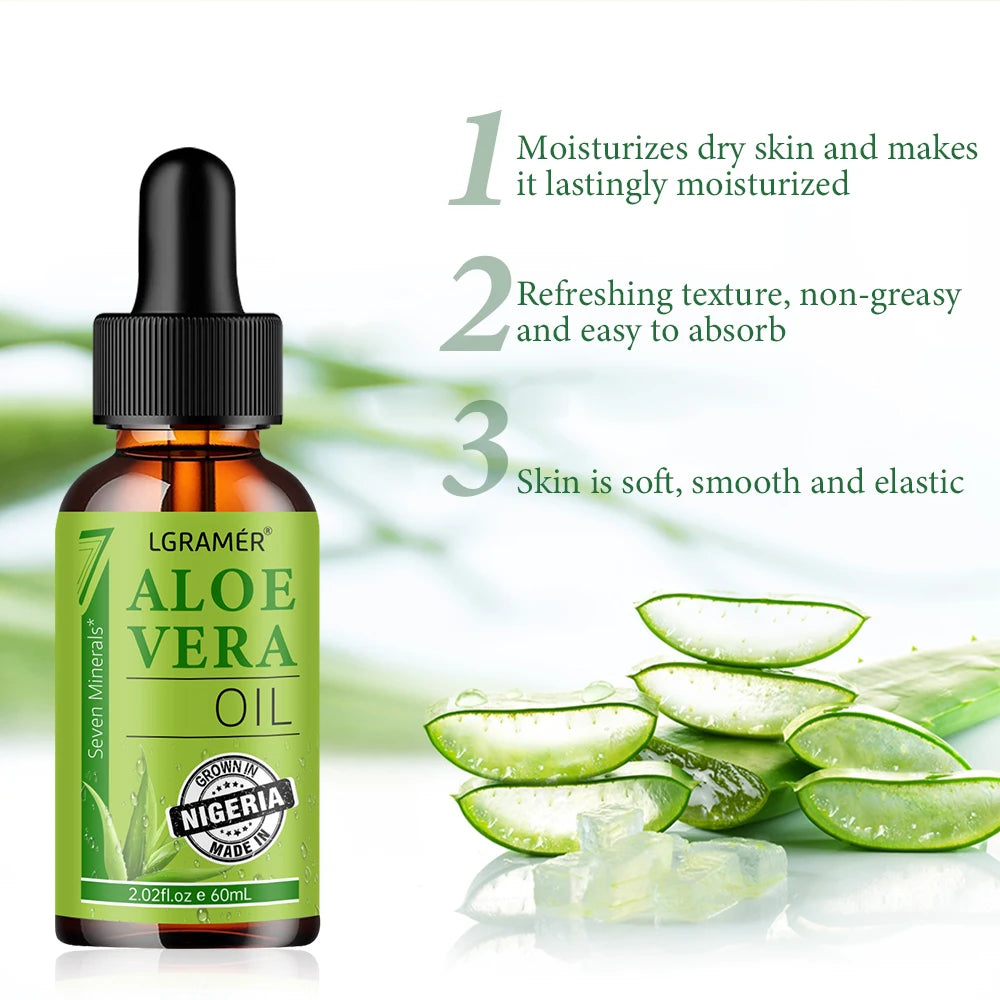 Aloe Facial Moisturizing Oil Keeps Skin Moist Tender Smooth Deeply Penetrates Improves Skin Texture Skin Care Essence